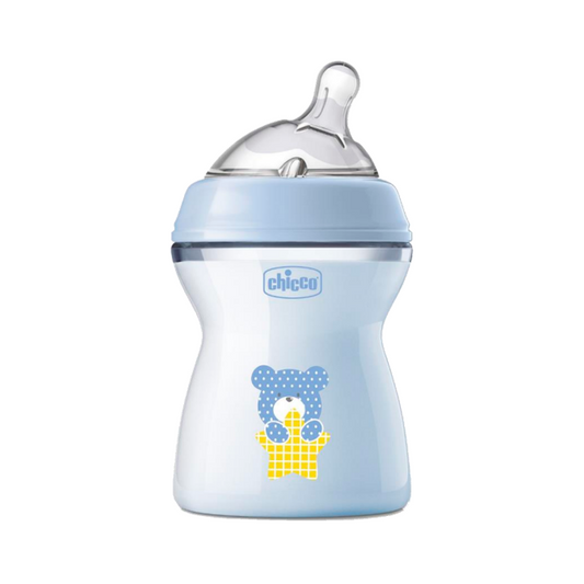Chicco NaturalFeeling Bottle Medium Flow Blue 250ml 2m+ image 0