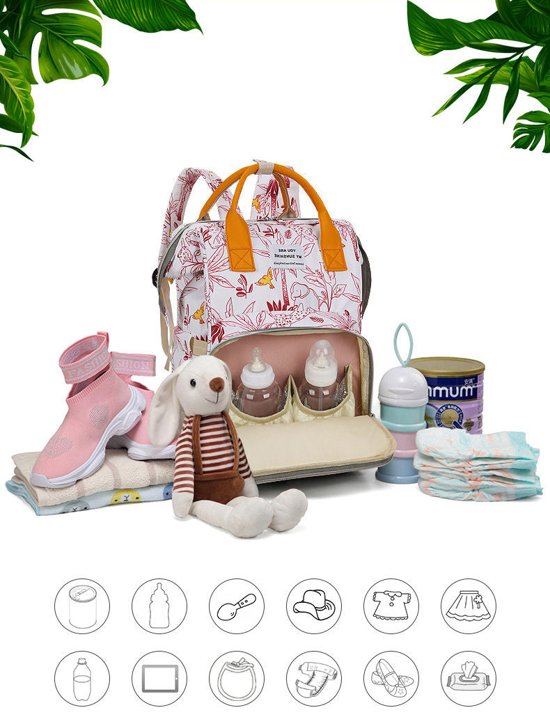 شنطة مستلزمات الام للرضع شنطة بيبي مستوردة جودة عالية جيوب متعددة image 1