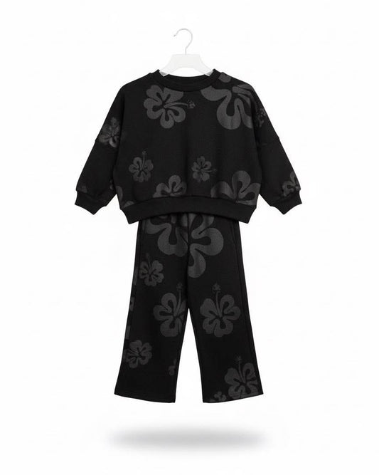 Black Pajama Lounge Set