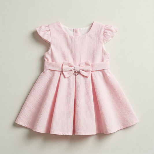 فستان أطفال بناتي وردي فاتح