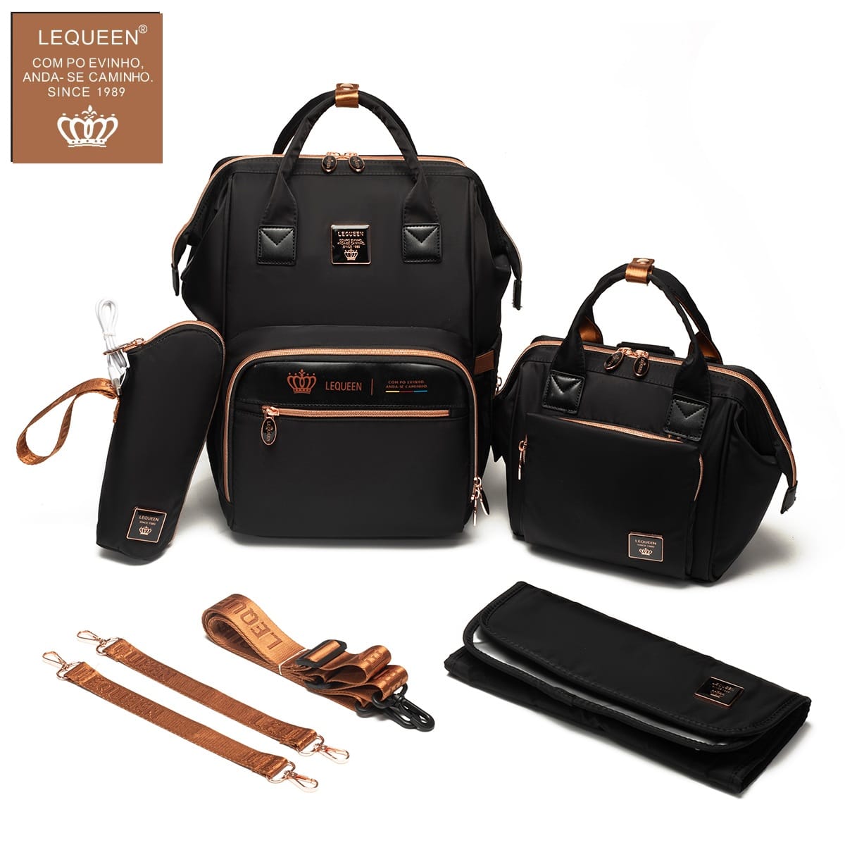 مجموعة ليكوين الجيل الثامن الجديدة، أسود وذهبي فاخرة.