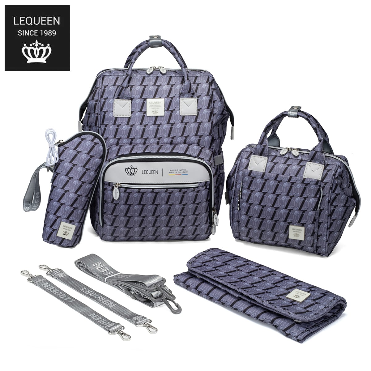 Lequeen 7th Generation New LQ Grey Set مجموعه ليكوين الجيل السابع جديد رصاصي