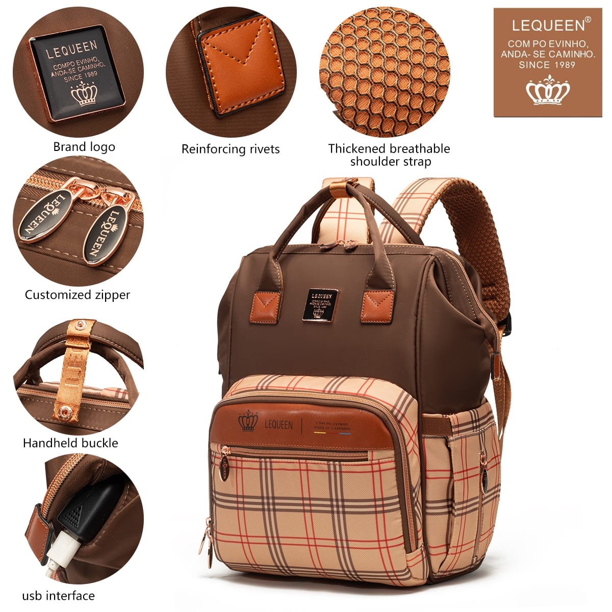 Lequeen 8th Generation New Black Carohat Gold Set مجموعه ليكوين الجيل الثامن جديد كاروهات اسود - ذهبي