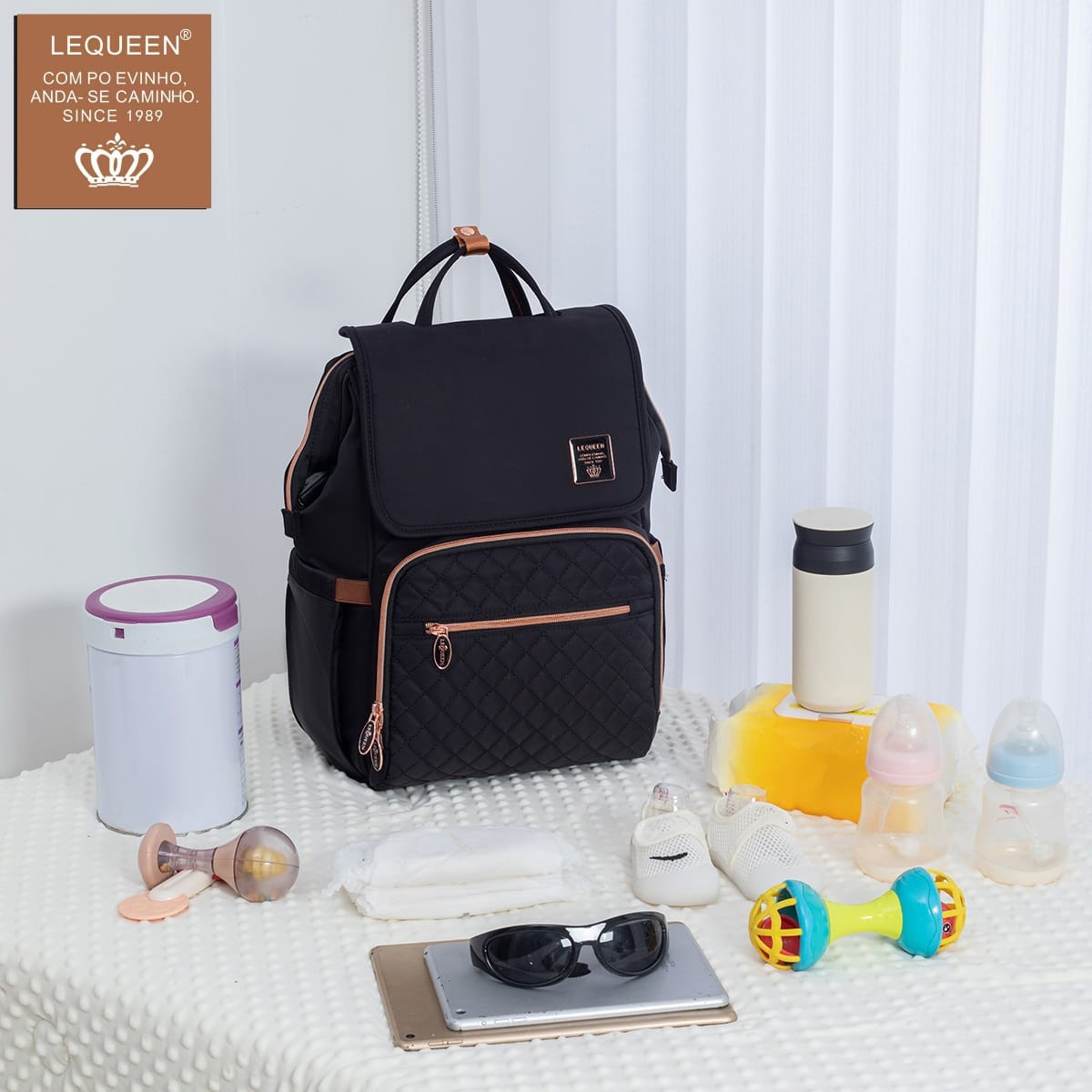 Lequeen 8th Generation New Cover Black Gold Set مجموعه ليكوين الجيل الثامن جديد بغطاء اسود - ذهبي