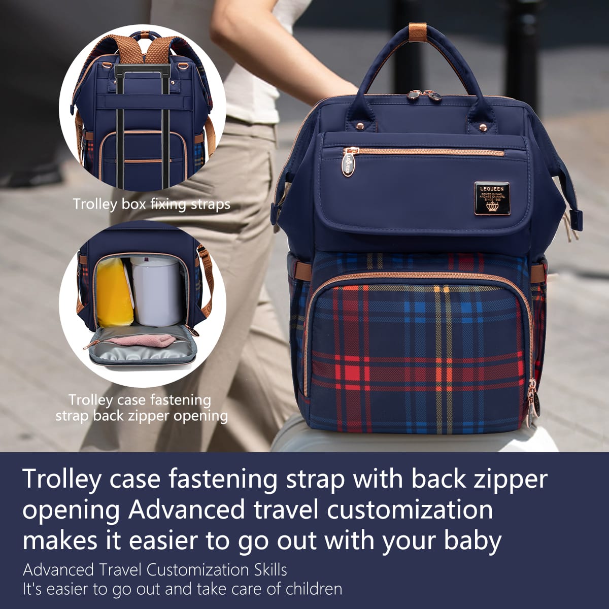 غطاء ليكوين الجيل الثامن الجديد كاروهات أزرق وذهبي: أناقة وتميز لا مثيل لهما.