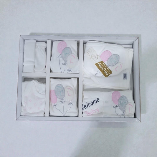 طقم مستشفي 10قطع سندباد ابيض بالون بينك