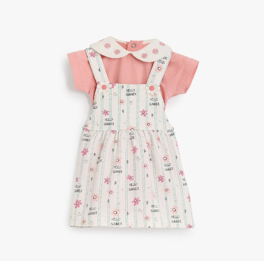 سالوبيت جونيور بناتي فستان بيج منقوش