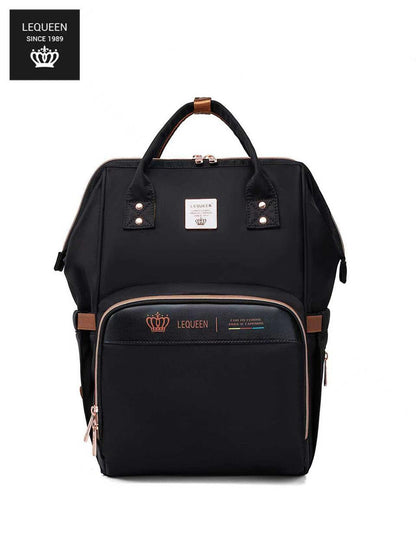 Lequeen 8th Generation Gold Classic Black - حقيبه ليكوين الجيل التامن جولد كلاسيك اسود