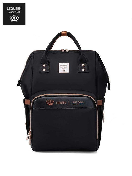 Lequeen 8th Generation Gold Classic Black - حقيبه ليكوين الجيل التامن جولد كلاسيك اسود