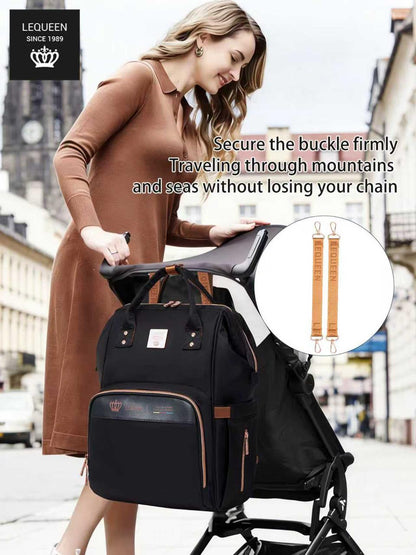 Lequeen 8th Generation Gold Classic Black - حقيبه ليكوين الجيل التامن جولد كلاسيك اسود