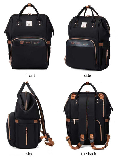 Lequeen 8th Generation Gold Classic Black - حقيبه ليكوين الجيل التامن جولد كلاسيك اسود