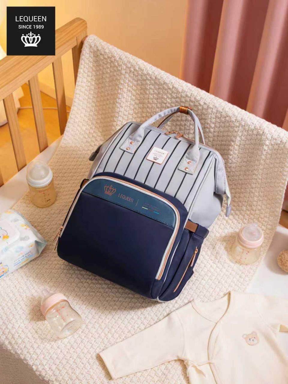 Lequeen 8th Generation Gold Classic Grey Black - حقيبه ليكوين الجيل التامن جولد كلاسيك اسود رصاصي