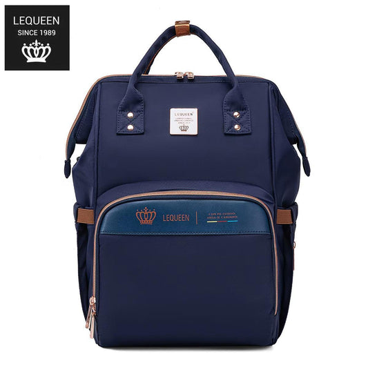 Lequeen 8th Generation Gold Classic Blue - حقيبه ليكوين الجيل التامن جولد كلاسيك ازرق