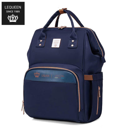 Lequeen 8th Generation Gold Classic Blue - حقيبه ليكوين الجيل التامن جولد كلاسيك ازرق