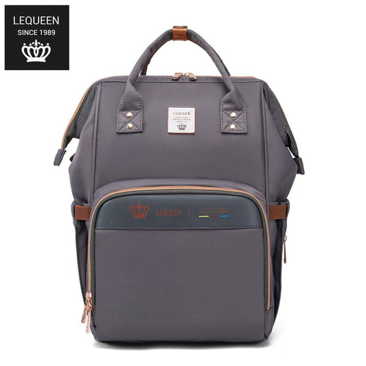 Lequeen 8th Generation Gold Classic Grey - حقيبه ليكوين الجيل التامن جولد كلاسيك رصاصي