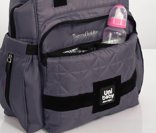 Uni Baby Diaper Bag Femi Dark Grey image 1