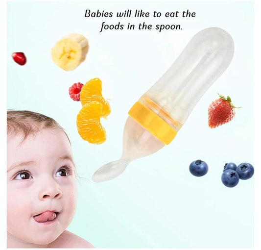 ببرونة بمعلقة للأطفال Baby food feeding bottle image 0