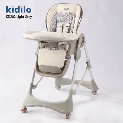 Kidilo 3in1 Luxury Feeding Chair Grey image 0