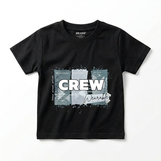 تيشرت اولادي crew اسود