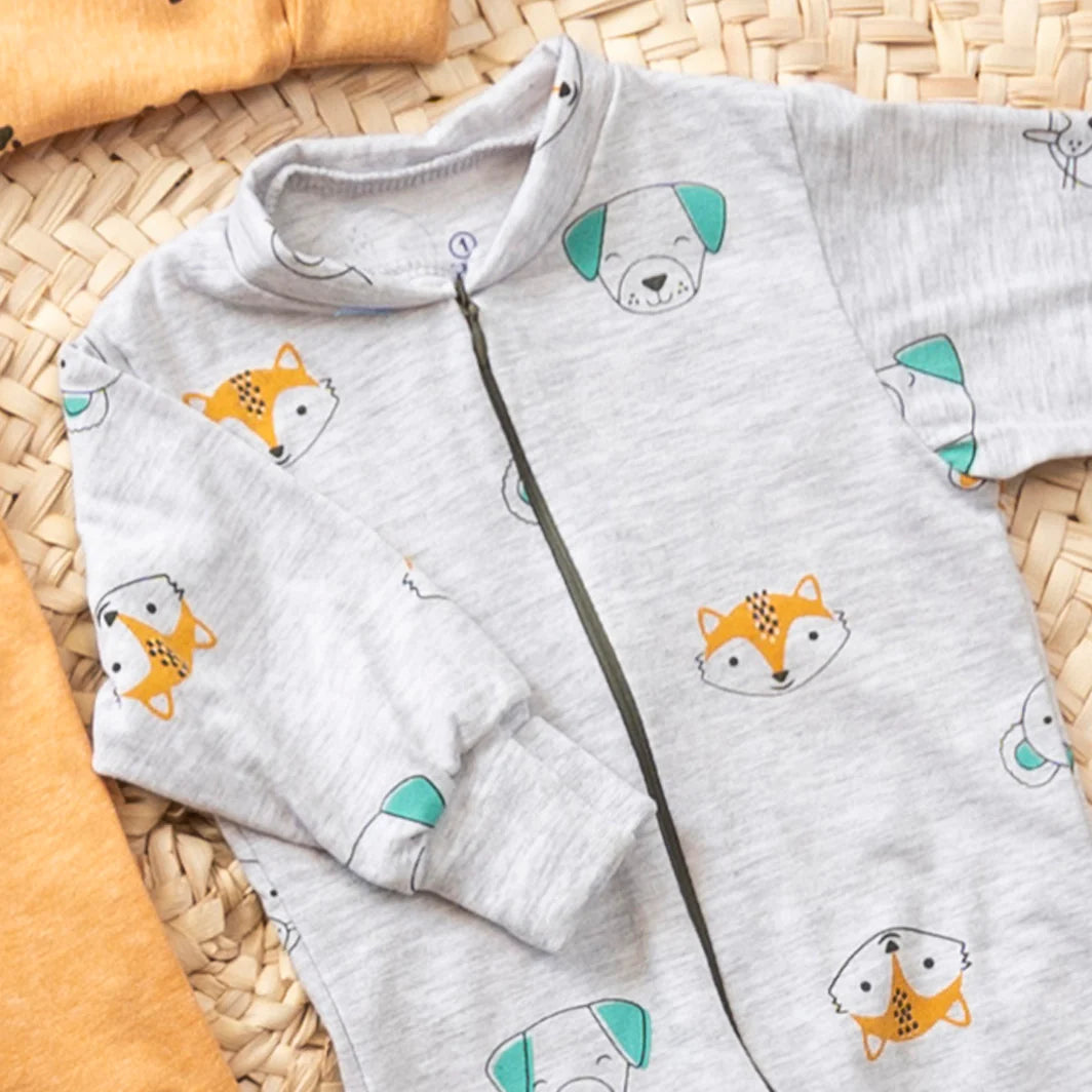 سالوبيت قطن لحديث الولادة - 0-3 Month, Grey image