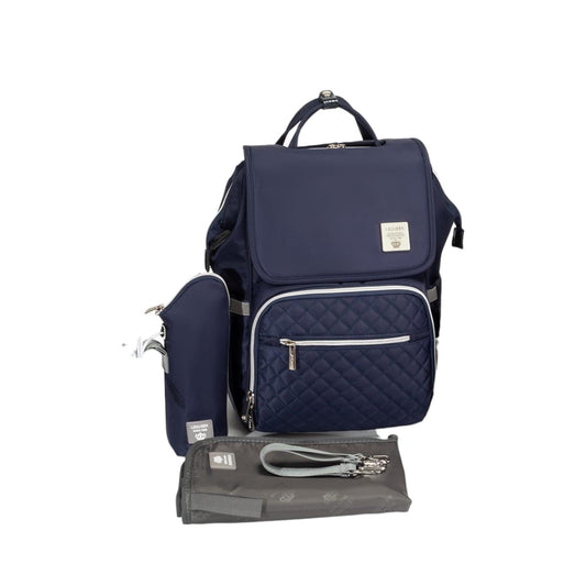 Lequeen Diamond 7TH Edition Soft Waterproof Original Mommy Bag K Cover Blue Plus image 0
