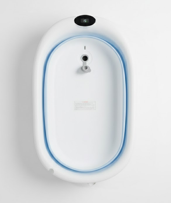 بانيو سيليكون ترمومتر ازرق