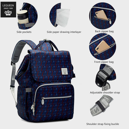 Lequeen Diamond 8TH Special Edition Soft Waterproof Original Mommy Bag الجيل الثامن الدايموند image 9