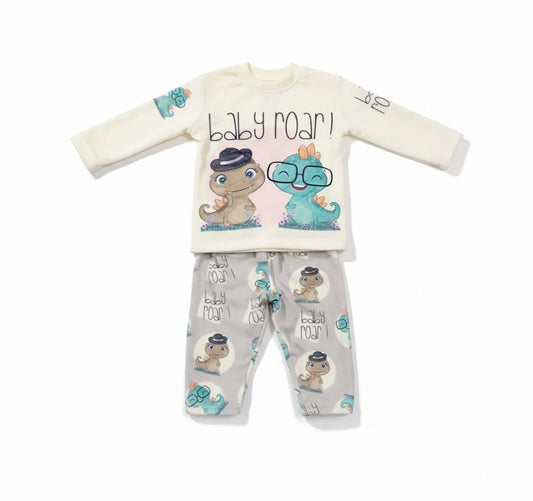 Baby Roar! Dino-Friends Long-Sleeve Top & Pants Set