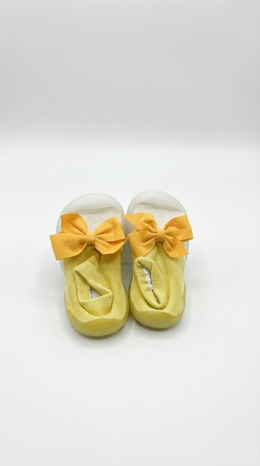 Adorable Yellow Anti-Slip Baby Shoes - Soft & Safe First Walkers
