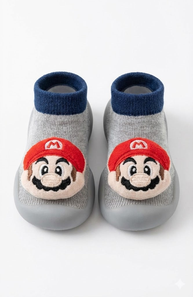 Adorable Cartoon Anti-Slip Baby Shoes - Soft & Safe First Walkers