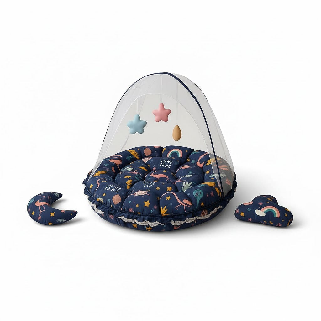 عش الطفل المريح والمحمول بلمسات مرحة