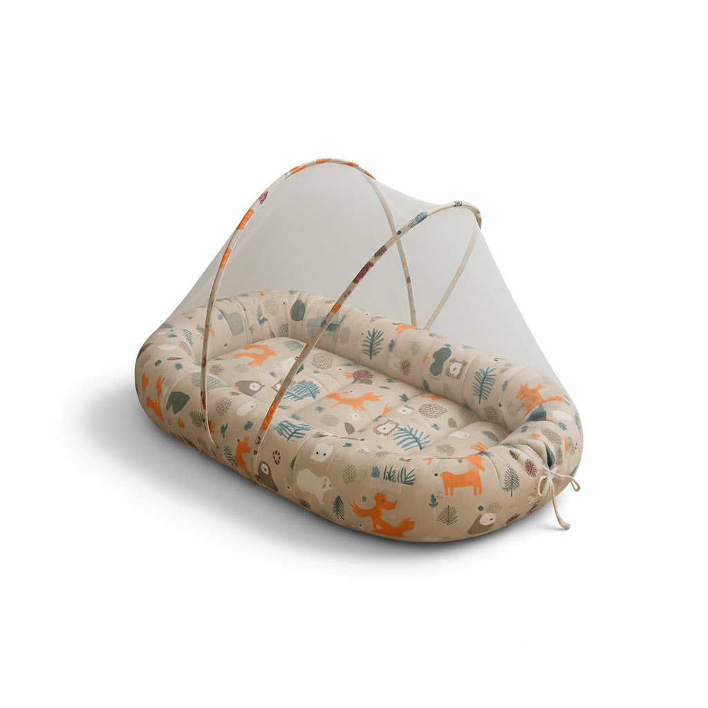 مهد الطفل المريح والمحمول: رفيق الأمان والنوم الهادئ لطفلك أينما كنت.