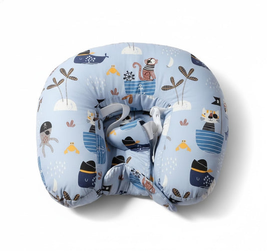 وسادة الرضاعة للأطفال بتصميم حيوانات لطيفة مع قفل - ناعمة وداعمة لراحة مثالية.