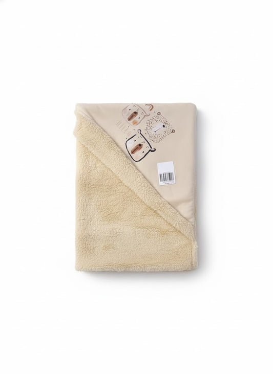 بطانية أطفال قطيفة فائقة النعومة بتصميم حيوان لطيف