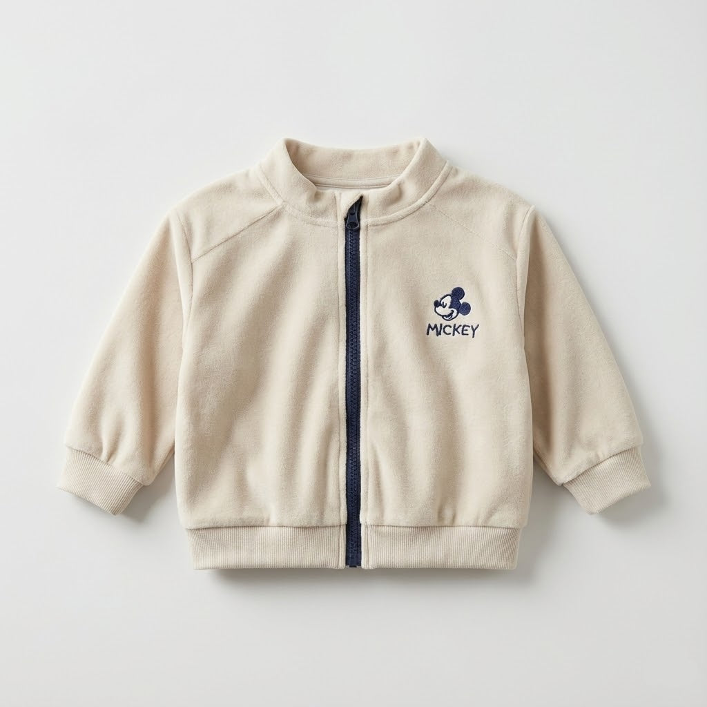 جاكيت أطفال "ميكي" بيج - أناقة عصرية وملمس ناعم
