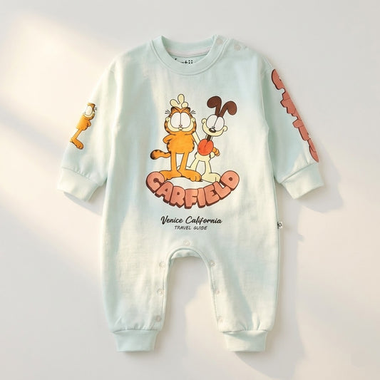 سالوبيت أطفال قطني فاخر - طبعة غارفيلد وأودي (مينت جرين)