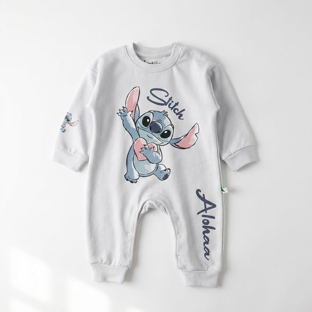 رومبير أطفال مريح بطبعة شخصية "ستيتش" - رصاصي