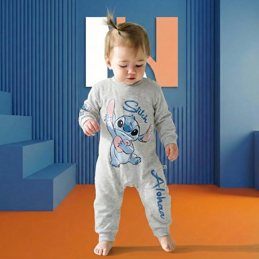 رومبير أطفال مريح بطبعة شخصية "ستيتش" - رصاصي