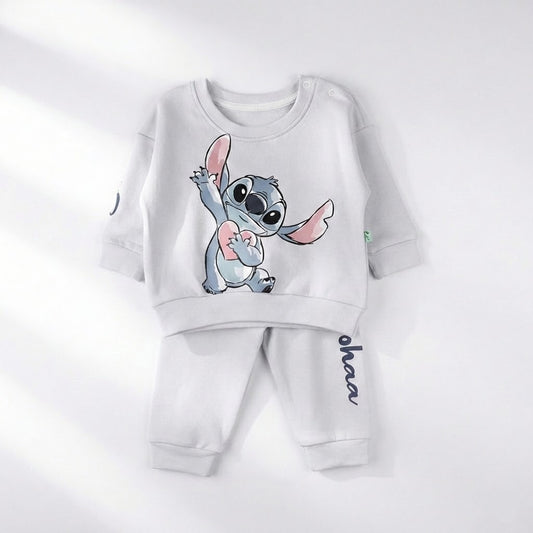 طقم بيبي ميلتون قطن - تصميم ستيتش (Stitch) خامة ناعمة ومريحة