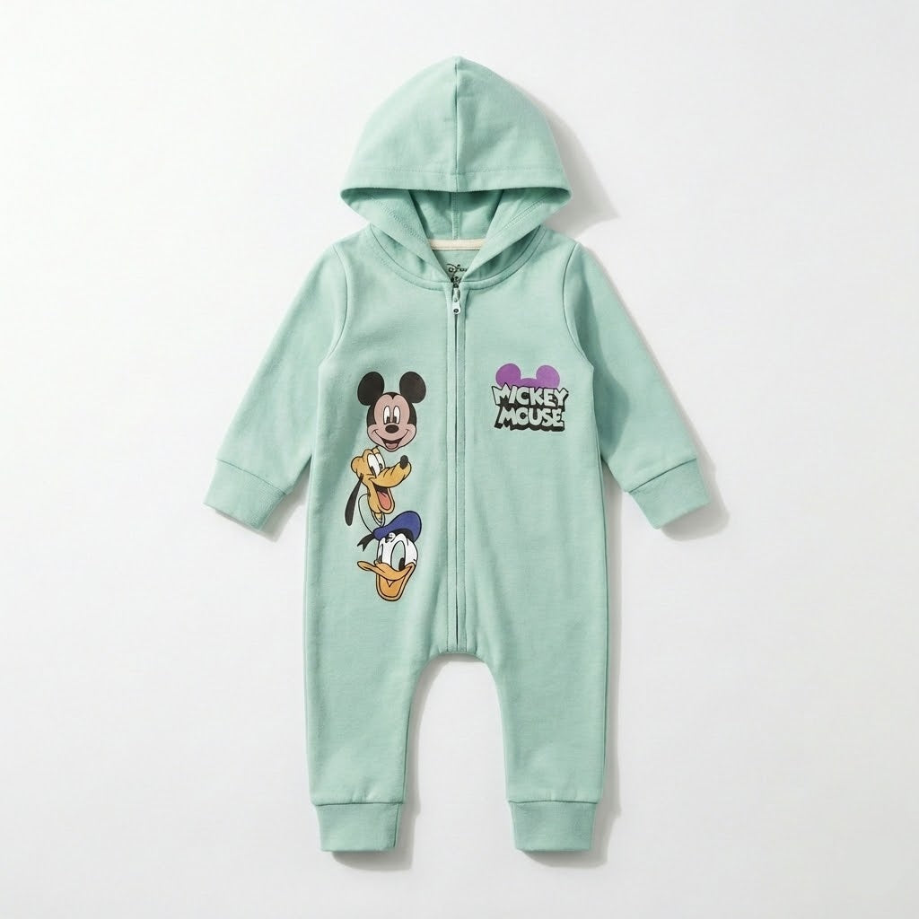 سالوبيت قطني بغطاء رأس من ديزني – لون أخضر فاتح مع رسومات ميكي ماوس