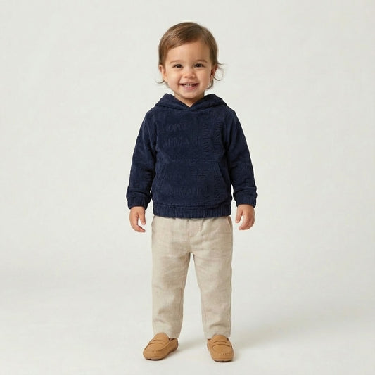 هودي اطفال عصري ارماني اسود