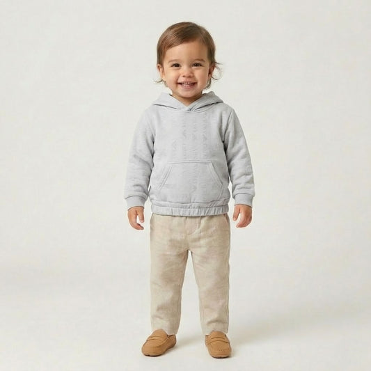 هودي اطفال عصري ارماني ابيض