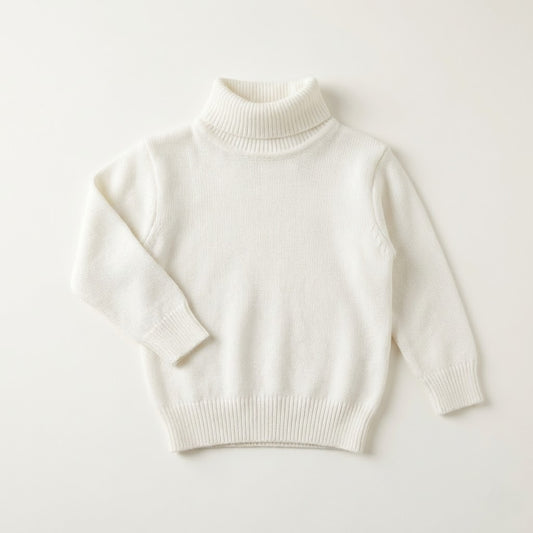 هاي كول صوف ابيض تريكو