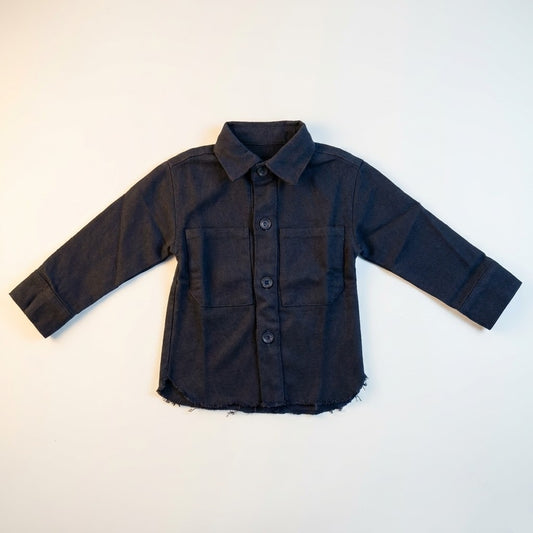 قميص اطفال ولادي عصري اسود