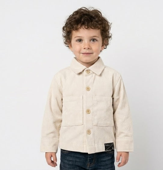 قميص اطفال ولادي عصري اوف وايت