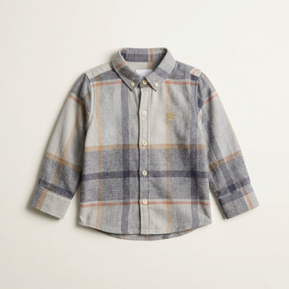 قميص اطفال ولادي عصري بربري رصاصي