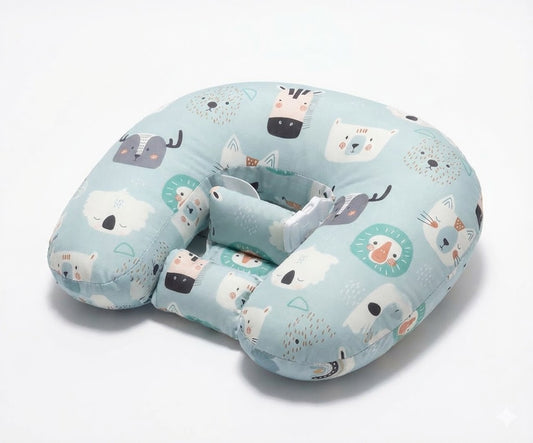 مخده رضاعه اطفال اخضر - مع قفل الامان