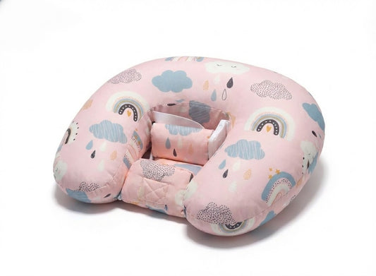 مخده رضاعه اطفال بينك - مع قفل الامان