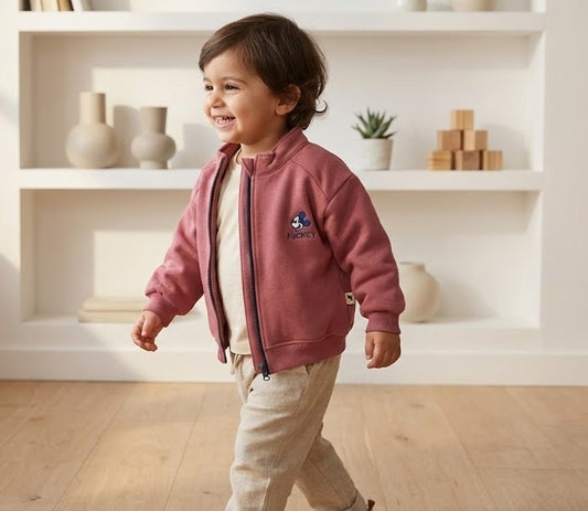 جاكيت أطفال "ميكي" بينك- أناقة عصرية وملمس ناعم