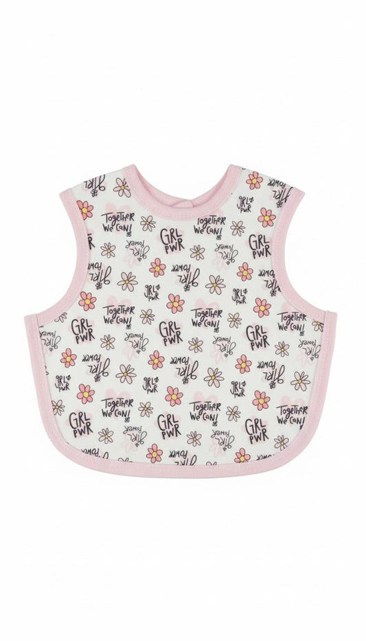 Baby cotton bib chest girl